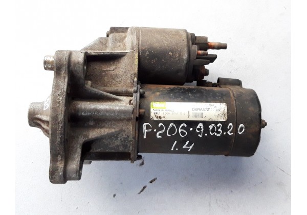Стартер Peugeot 1007, Bipper, 106, 206, 306, 205, 405, 307, 309, Partner, Citroen AX, С2, С3, Berlingo, С4, Xsara, ZX, Nemo 1.0, 1.1, 1.4, D6RA572